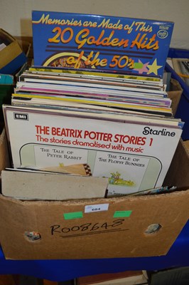 Lot 684 - Box of assorted LP's and singles