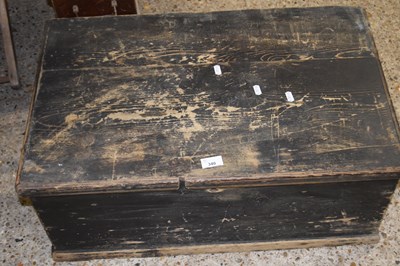 Lot 340 - Stained pine chest, 71cm wide