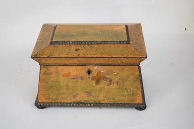 Lot 236 - Unusual 19th century tea caddy with...