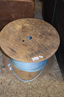 Lot 357 - Roll of blue rope