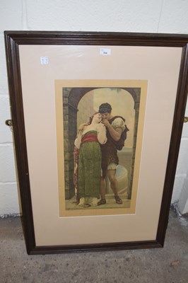 Lot 384 - Coloured chromolithograph print, Wedded,...