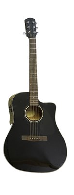 Lot 247 - A Fender CD60 CE electro acoustic guitar, with...