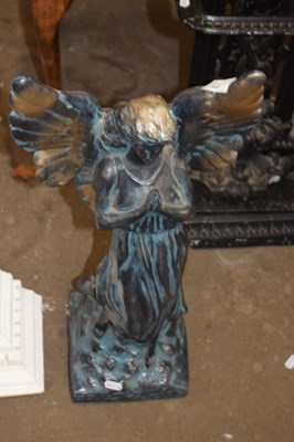 Lot 853 - Bronze effect model of an angel