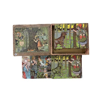 Lot 297 - A further set of boxed picture-puzzle blocks,...