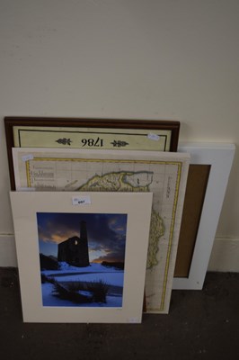 Lot 697 - Photographic print of a Cornish tin mine...