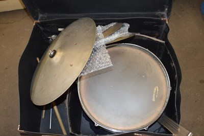 Lot 721 - Cased drum and other sundries