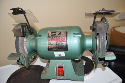 Lot 726 - Sip 6 inch heavy duty bench grinder