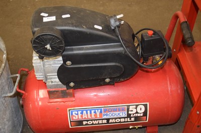 Lot 774 - Sealey Power mobile 50 litre compressor