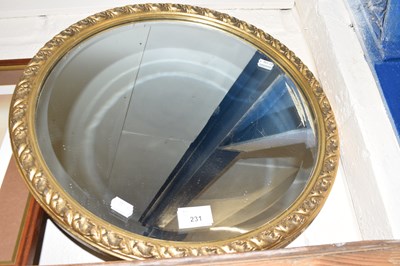 Lot 231 - Circular wall mirror in gilt frame