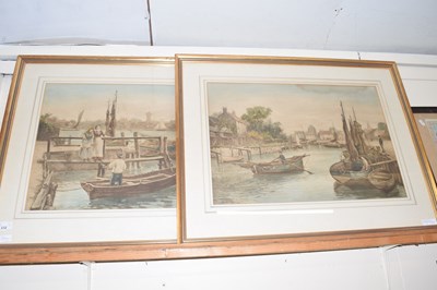 Lot 232 - Pair of prints by A Verney, glazed with gilt...