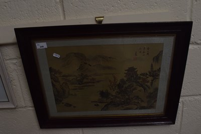 Lot 240 - Chinese landscape framed and glazed