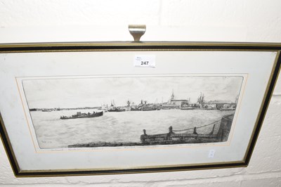 Lot 247 - Portsmouth Harbour, etching, one limited issue...