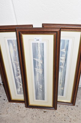 Lot 249 - Trio of reproduction prints of yachts at sea...