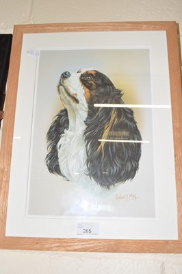 Lot 265 - Reproduction print of a spaniel by Robert J...