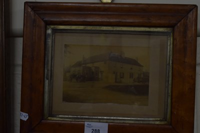 Lot 288 - Original sepia photograph of a country house...