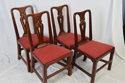 Lot 266 - Set of eight 19th century mahogany dining...