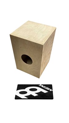 Lot 224 - An unbranded plywood cajón with Meinl pad