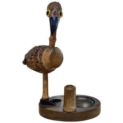 Lot 452 - A YZ (Henry Howell & Co) nut bird vesta/pipe...