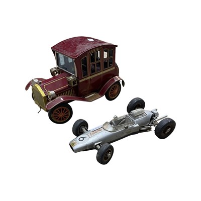 Lot 190 - A pair of tin-plate vehicles, to include: - An...