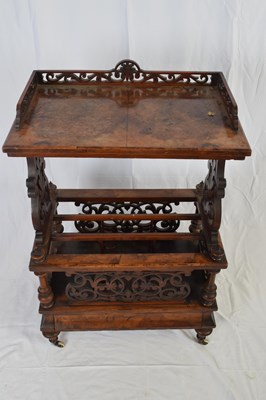 Lot 301 - Victorian walnut veneered combination...