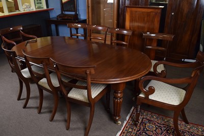 Lot 308 - Set of 10 Victorian mahogany bar back dining...