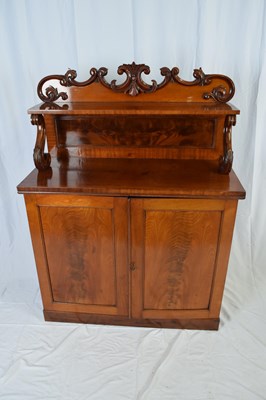 Lot 314 - Victorian mahogany chiffonier with carved...