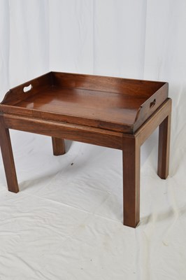 Lot 321 - 19th century mahogany Butlers tray with later...