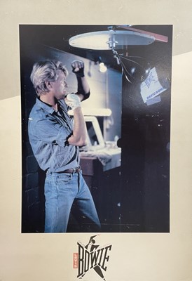 Lot 213 - A promotional poster for David Bowie's 1983...