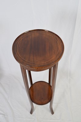 Lot 345 - Edwardian mahogany and inlaid circular two...