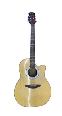 Lot 246 - A Harley Benton electro-acoustic guitar, model...