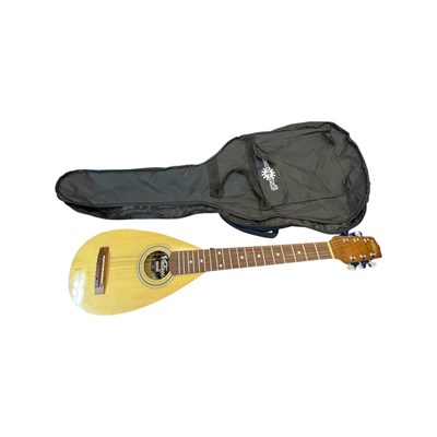 Lot 235 - A Vintage VTG1 6 string travel guitar, with...