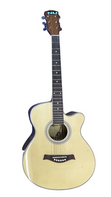 Lot 226 - A NU cutaway body acoustic guitar from...