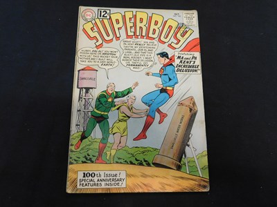 Lot 45 - SUPERBOY, 1962 DC Comic No 100, Original of...