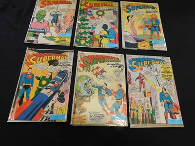 Lot 47 - SUPERMAN, 1963-64 DC Comic Nos 165-170,...