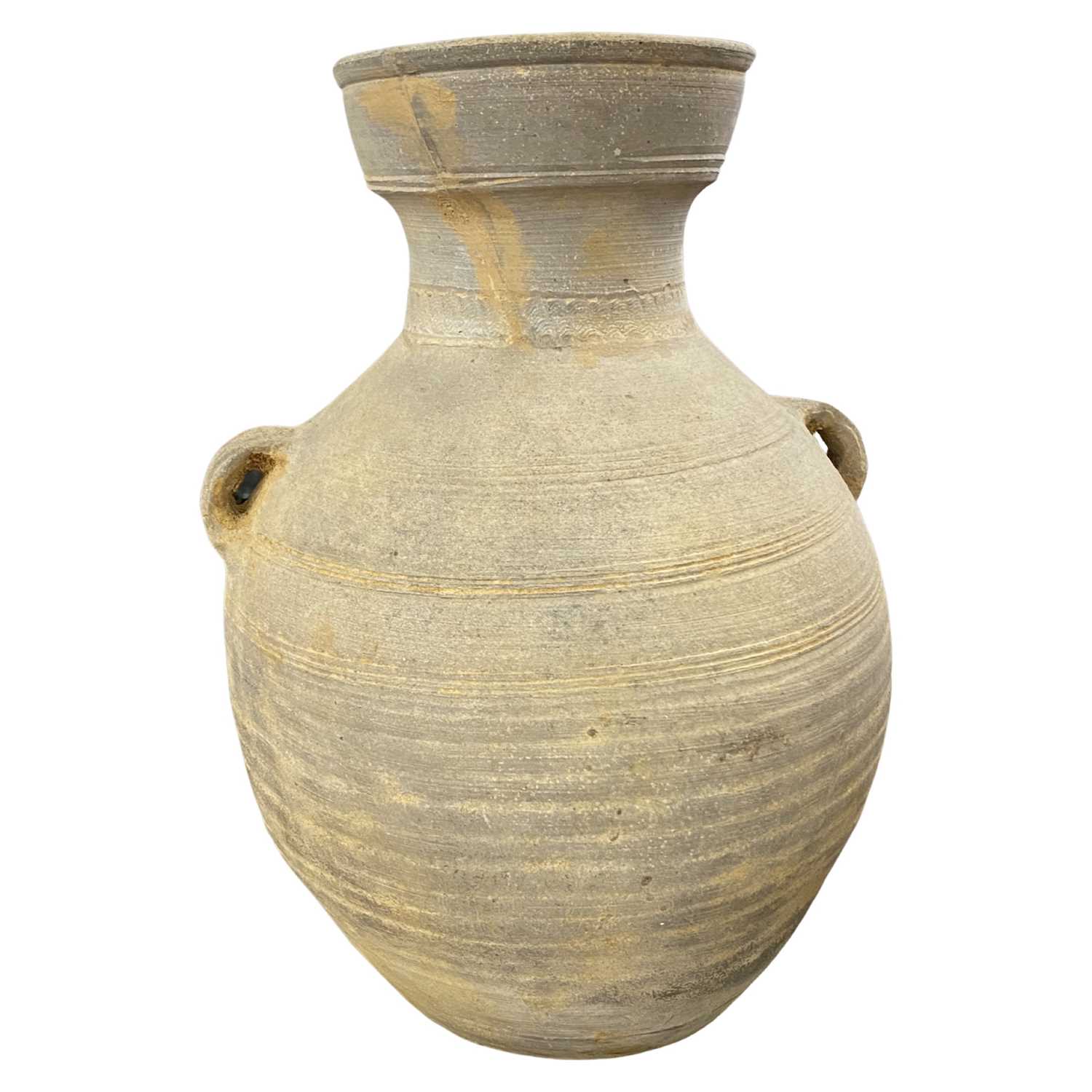 Lot 331 - A Roman terracotta wine amphora of ribbed form,...