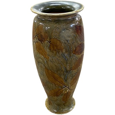 Lot 351 - A Royal Doulton Natural Foliage ware vase,...