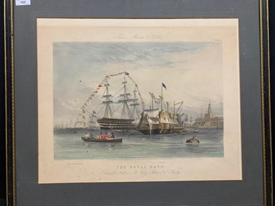 Lot 191 - "Portsmouth Harbour with HMS Victory",...