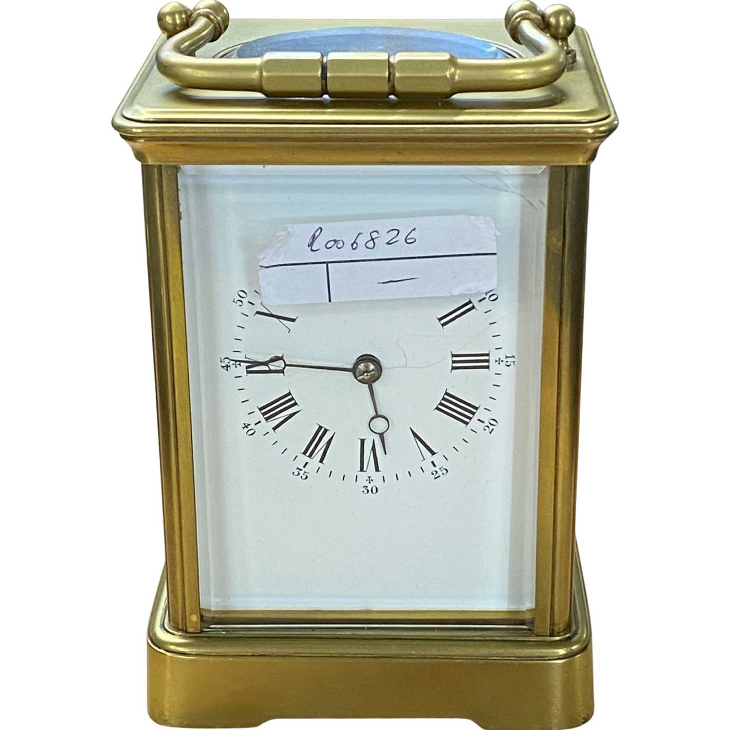 Lot 415 - Brass carriage clock