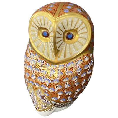 Lot 427 - Royal Crown Derby paperweight modelled as an owl