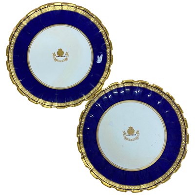 Lot 462 - Two 19th Century Copeland plates retained by T...