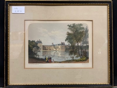 Lot 114 - Two hand-coloured Lithographs, views of French...