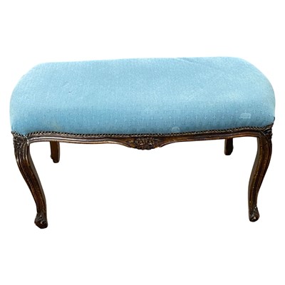 Lot 564 - A 19th Century continental stool with blue...