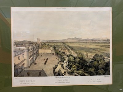 Lot 121 - Hand-coloured Lithograph view, "The Valley of...