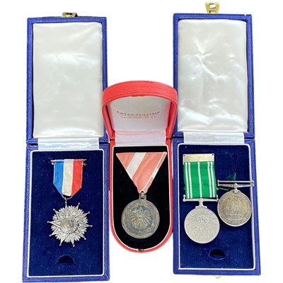 Lot 491 - Plastic wallet containing a number of awards...