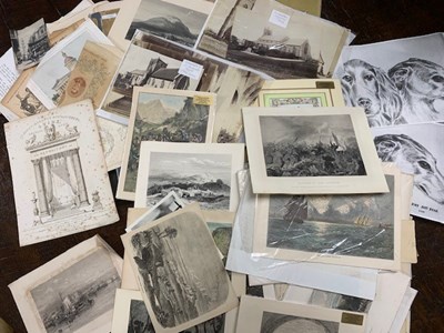 Lot 131 - Box: Collection various Prints, including...