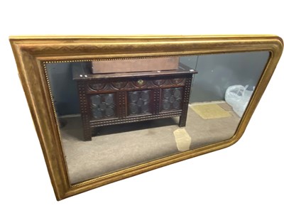 Lot 594 - Large 19th Century gilt framed over mantel...