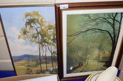 Lot 32 - Lyford study of a rural scene, oil on board...