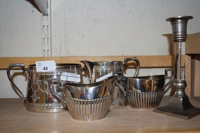 Lot 48 - Mixed Lot: Various silver plated tea wares,...