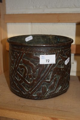 Lot 72 - Middle Eastern copper jardiniere