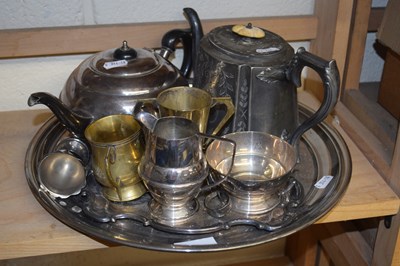 Lot 75 - Mixed Lot: Various silver plated tea wares,...